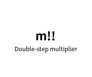 Double-step multiplier online calculator