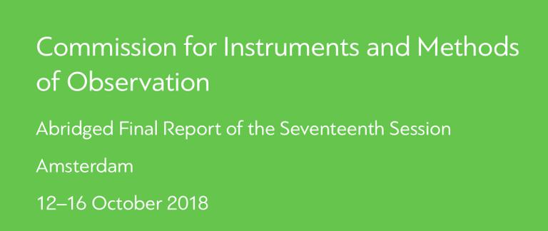 Commission for Instruments and Methods of Observation-Abridged Final Report of the Extraordinary Session Geneva