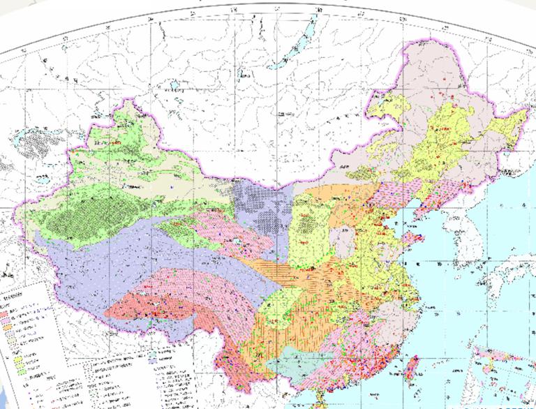 Online map of underground hot water distribution in China