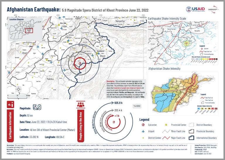 Earthquake in Paktika and Khost Provinces, Afghanistan