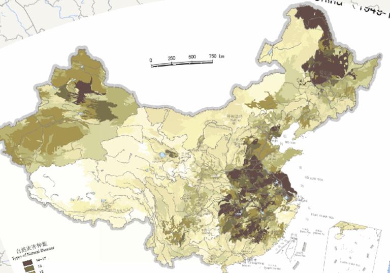 Multidimensional online map of the basic unit of  China's agricultural natural disasters (1949-1998)