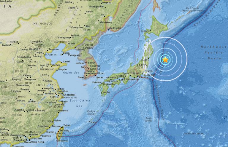 September 20, 2017 Earthquake Information of Kamaishi, Japan