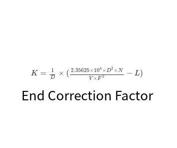 Calculate End Correction Factor