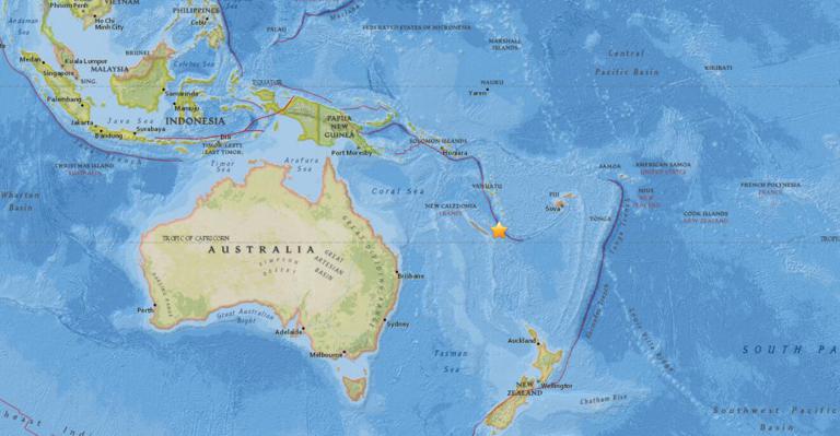 November 5, 2017 Earthquake Information of Tadine, New Caledonia