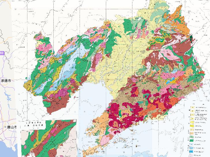 Geological Map of Liaoning Province, China