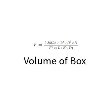 Calculate Volume of Box