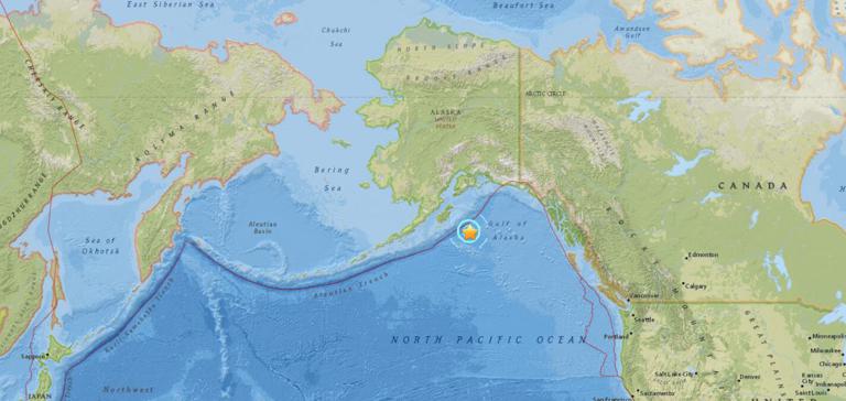 January 26, 2018 Earthquake Information of  271km SE of Kodiak, Alaska