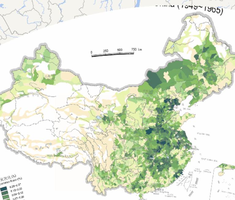 China's Natural Disasters Become Disasters Online Map (1949-1965)