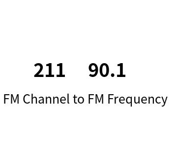 FM Channel to FM Frequency