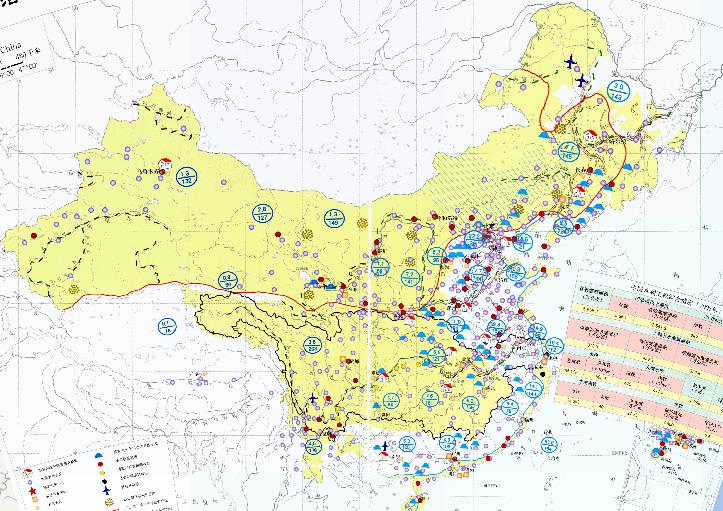 Online Map of Chinese Disaster Reduction (1: 16 million)