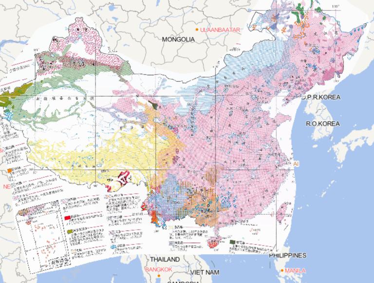 Online map of China's ethnic distribution