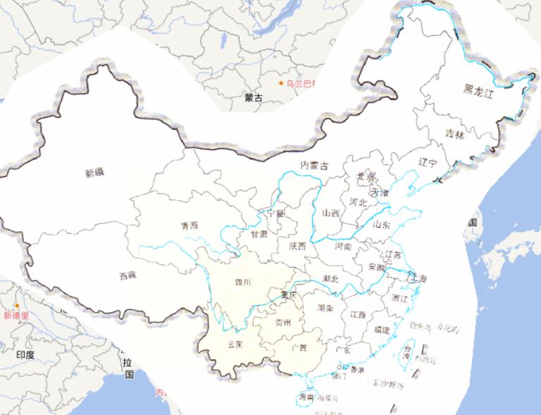 Southwest China drought disaster location online map(2010)