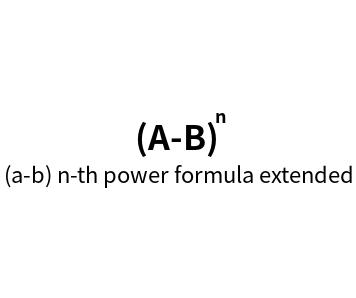 (a-b) n-th power formula extended calculator _ online calculation