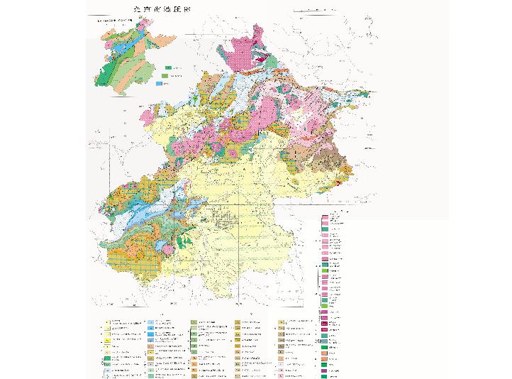 Geological online map of Beijing, China