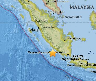 June 4, 2018 Earthquake Information of 119km W of Kuripan, Indonesia