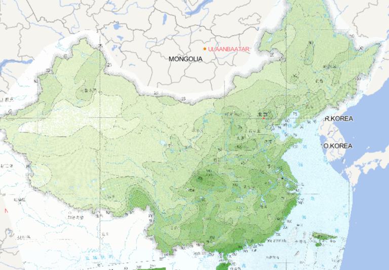 Online map of September extreme daily rainfall distribution in China