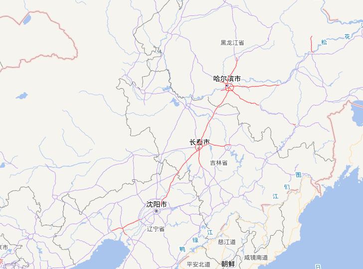 Online map of highway in Songliao Basin