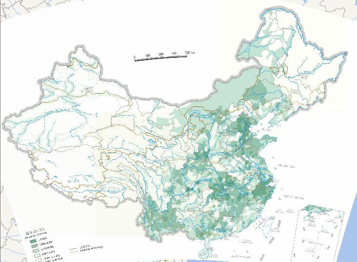 Historical online map of flood frequency in China (500 BC to 1980 AD)