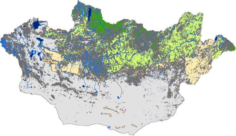 Land use/cover data of Mongolia with spatial resolution of 30m(2010)