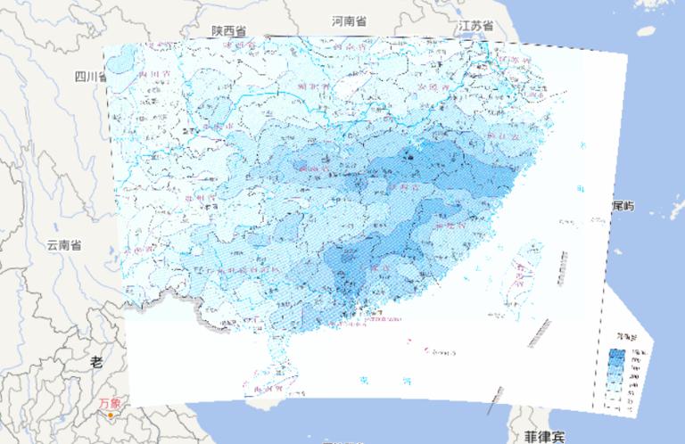 Online map of may 5-22, 2010 Rainfall in Southern China Flood Disasters