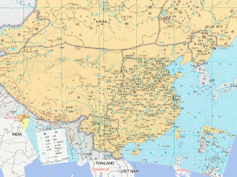 Online historical map of China's mid-Tang Dynasty situation (812)
