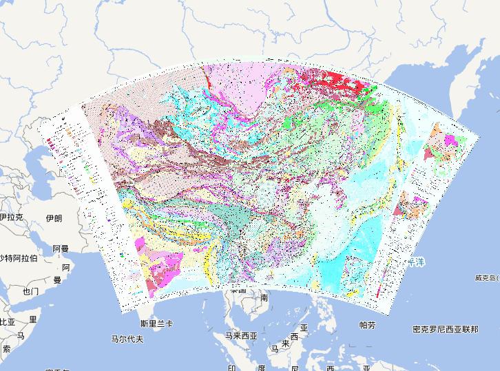 Tectonic online map of China and its adjoining areas
