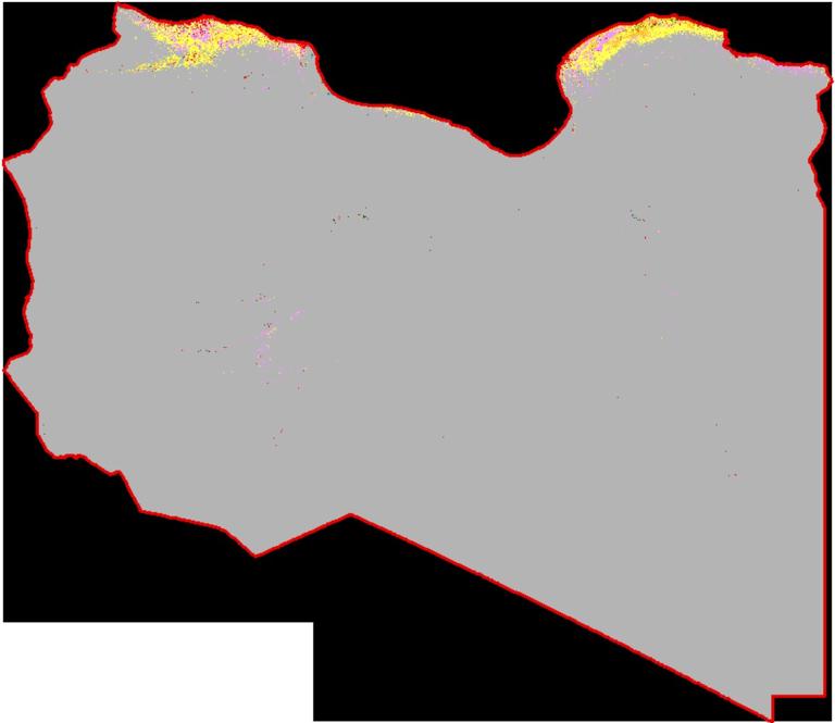 ESA Libya land cover data for 2020