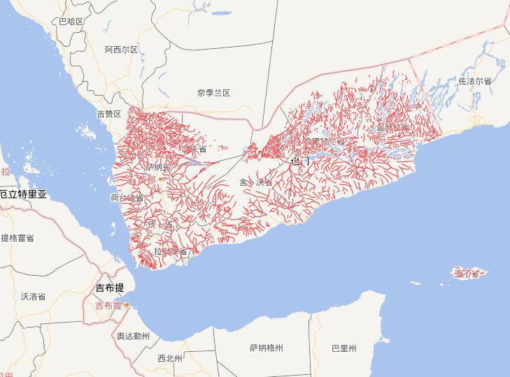 Online map of Yemen waters route