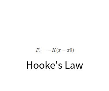 Hooke's Law online calculation tool