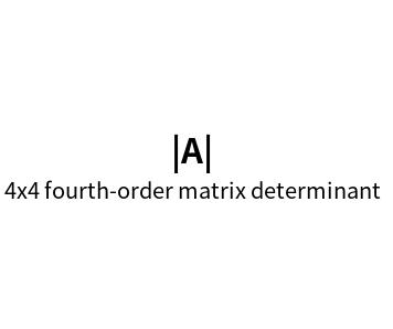 4x4 fourth-order matrix determinant calculator_online calculation tool