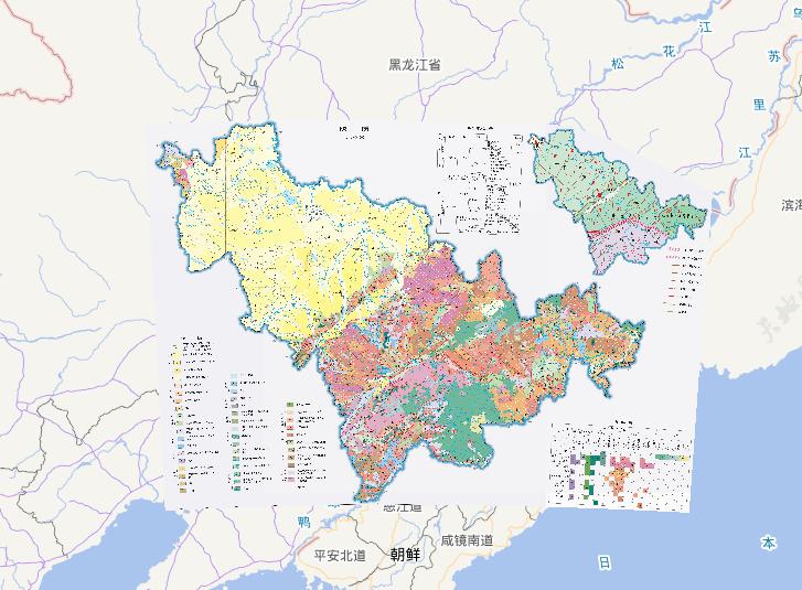 Online Map of Geological Types in Jilin, China
