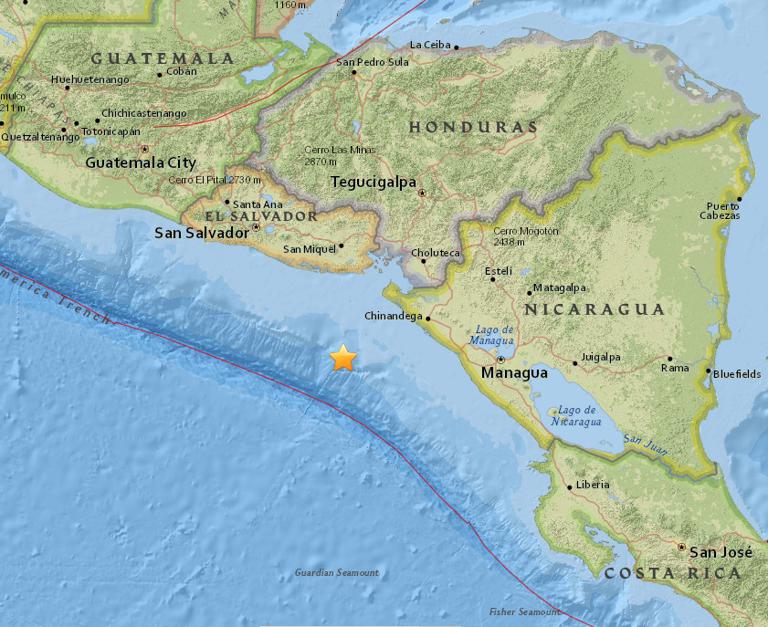 July 13, 2017 Earthquake Information of Nicaragua