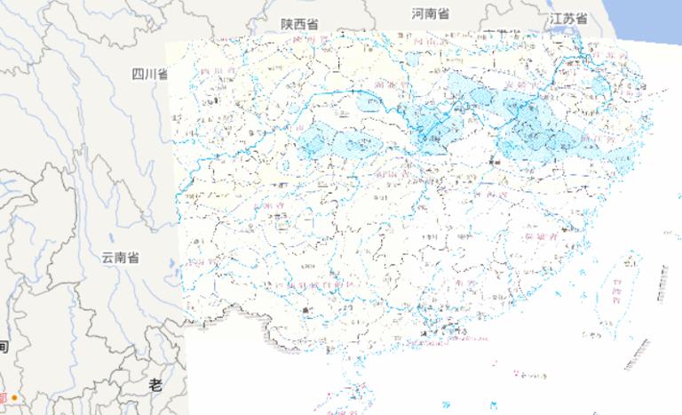 Online map of the maximum daily rainfall in July 5th,2010 during the early July's flood disaster period in South China