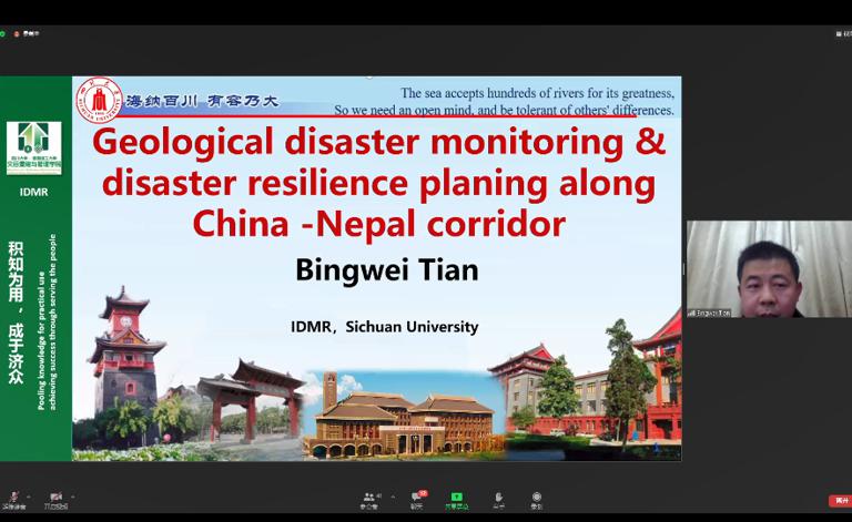 Geological disaster monitoring and disaster resilience planning along China-Nepal corridor