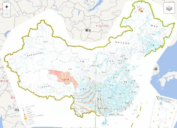 Online distribution map of major natural disasters in China  (2010)