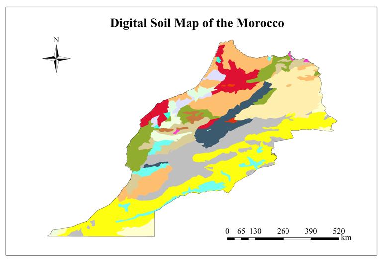 Digital Soil Map of the Morocco