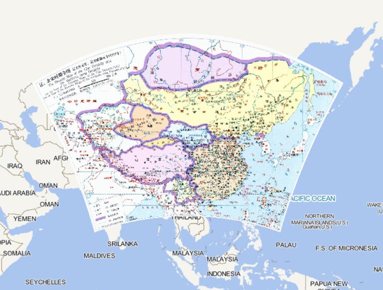 China Northern Song Dynasty, Liao Dynasty (Liao Qingqing first year, the Northern Song Dynasty Zhenghe first year 1111) online map