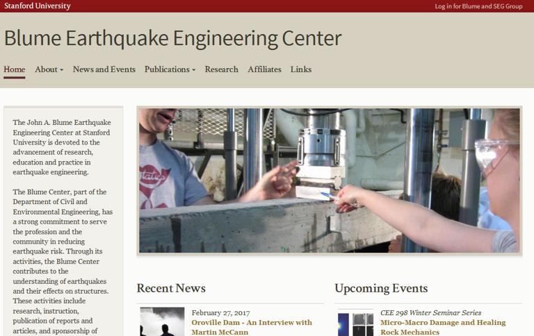 The John A.Blume Earthquake Engineering Research
