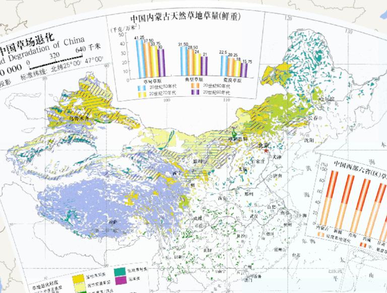 China Grassland Degradation Online Map (1: 32 million)