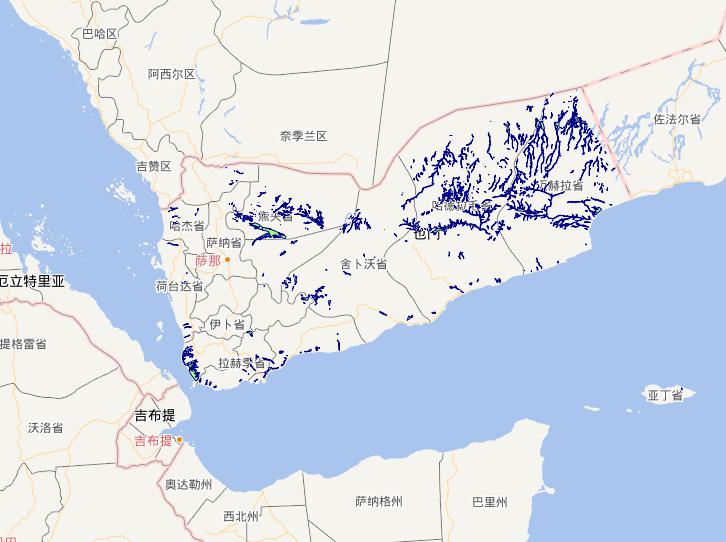 Online map of Yemen Waters area