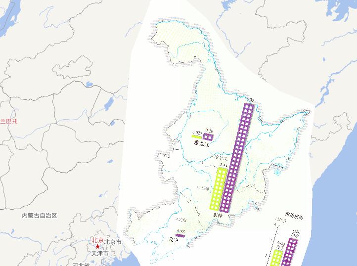 Housing losses online map from July 14th to 20th,2010 during the mid July's flood disaster period in Northeast China