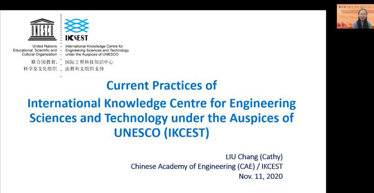 Current Practices of the International Knowledge Centre for Engineering Sciences and Technology under the Auspices of UNESCO