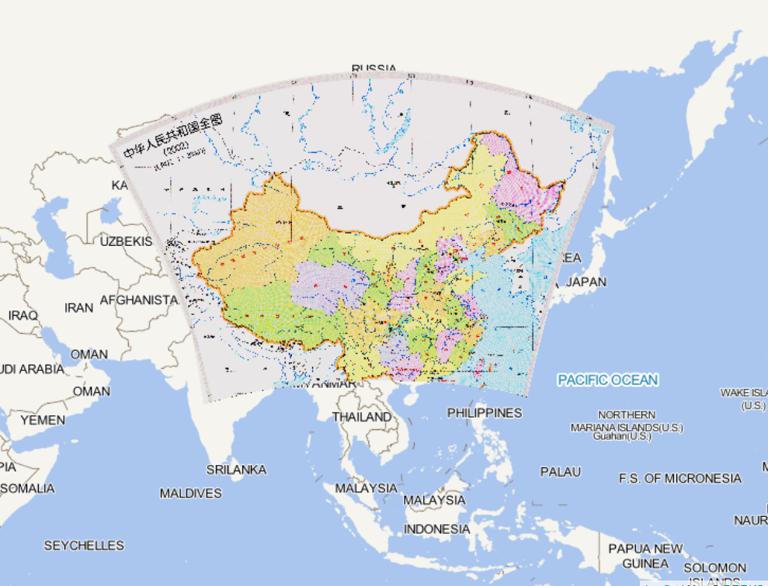 Online Map of the People 's Republic of China