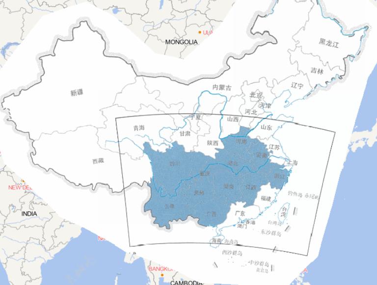 Online map of flood disaster distribution in southern China in mid July 2014