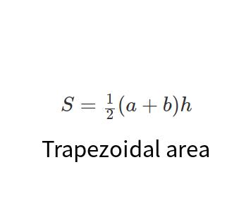 Trapezoidal area online calculator