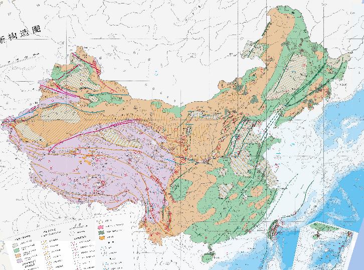 New tectonic online map of China