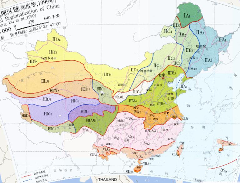 China 's Ecological Geographic Zoning (1999) Online Map