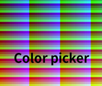 Online color color picker (4096 colors)