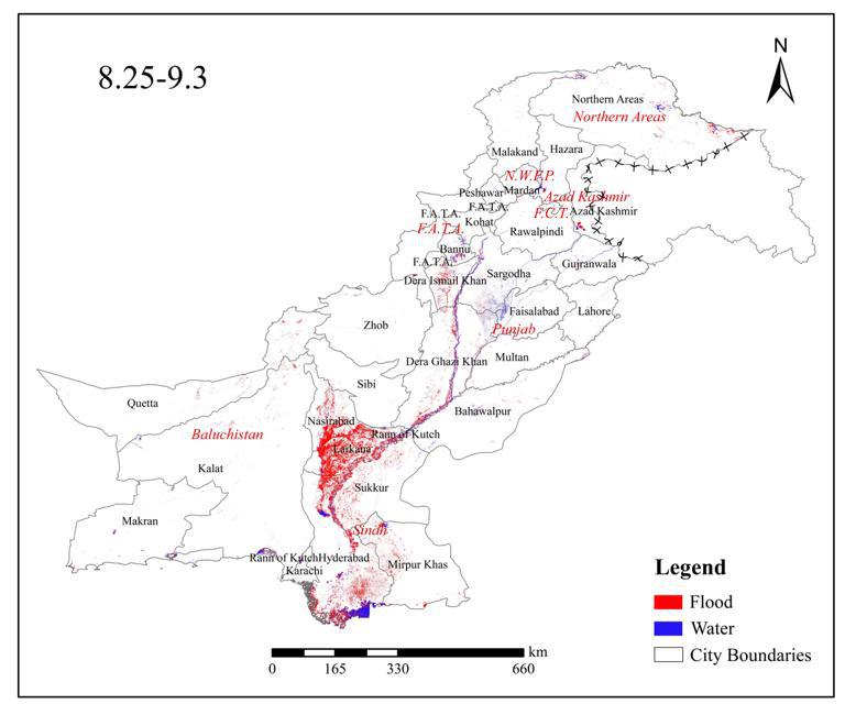 Dataset of flood distribution in Pakistan (2022)