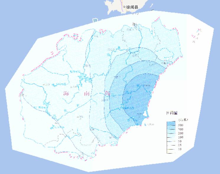 Online map of the maximum daily rainfall in October 5th during the October's flood disaster period in South China(2010)